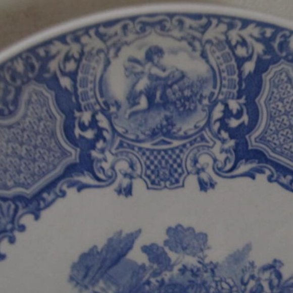 Blue Spode Blue Room Transferware Spode Italian Blue White Spode seasons pattern - Picture 1 of 5